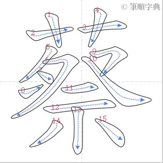 蔡 比劃|蔡的筆順 國字「蔡」筆畫